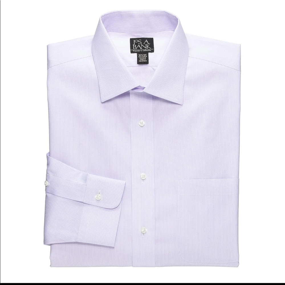 Jos A. Banks Purple Dress Shirt